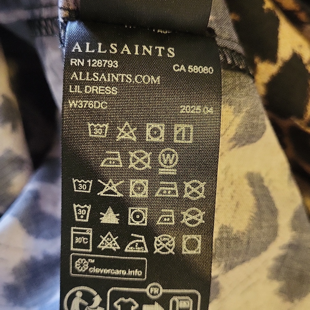 Allsaints Lil Leppo Dress 0 NWT #Y2K #Goth #90's - Picture 15 of 15